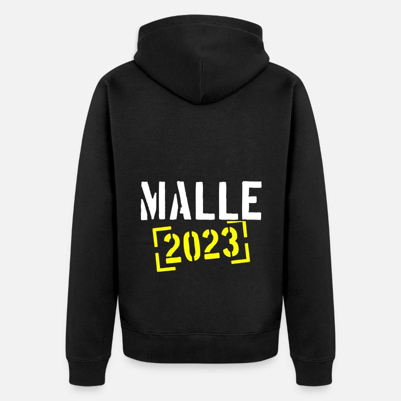 Malle 2023 - Veste à capuche bio Premium Unisexe - noir
