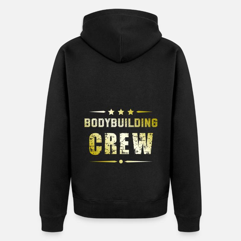 Equipe de musculation - Veste à capuche bio Premium Unisexe - noir