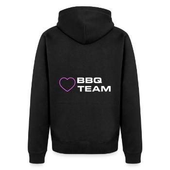 Barbecue Grill Team Heart - Veste à capuche bio Premium Unisexe - noir - Dos - Nico (187cm)