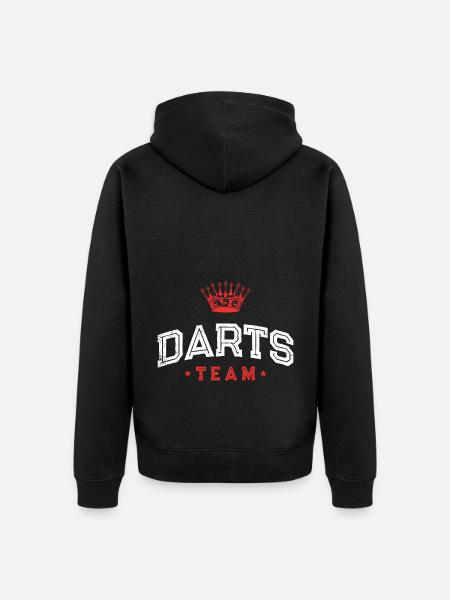 Darts Team Sport - Unisex Premium Bio Zip Hoodie - Schwarz