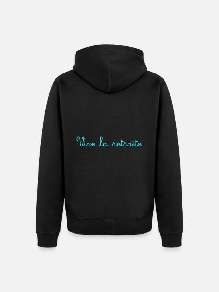 RETIREMENT. HAPPY RETIREMENT. HAPPY RETIREMENT - Unisex Premium Organic Zip Hoodie - black