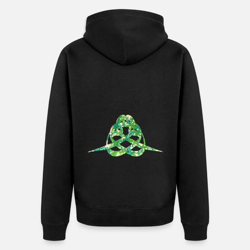 calligraphie e 270 - Veste à capuche bio Premium Unisexe - noir