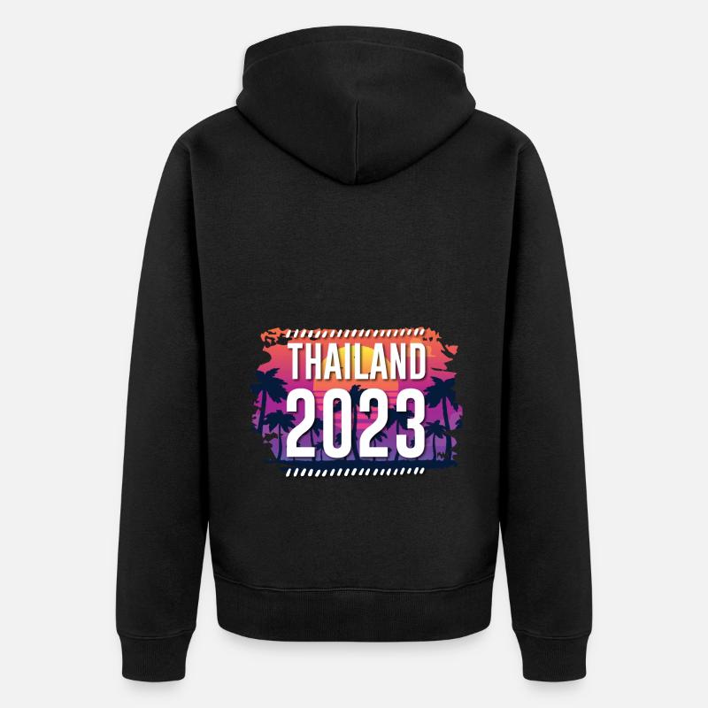 Thaïlande 2023 - Veste à capuche bio Premium Unisexe - noir