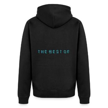 MERCI. MAÎTRESSE. MAÎTRE. MERCI MAÎTRESSE. MAITRE - Veste à capuche bio Premium Unisexe - noir - Dos - Nico (187cm)