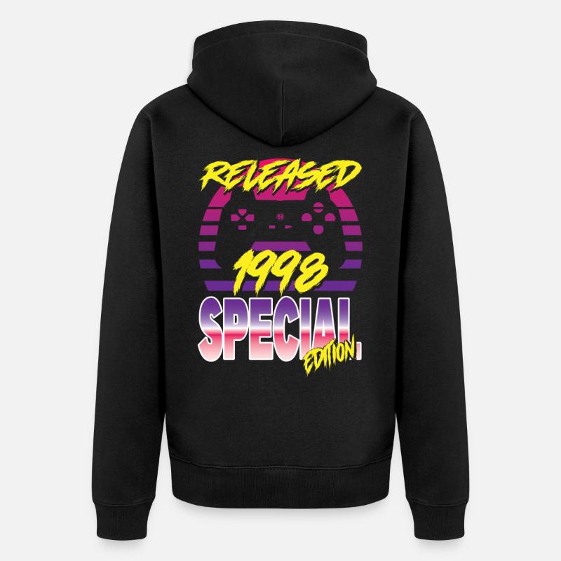 Released 1998 Special Edition - Unisex Premium Bio Zip Hoodie - Schwarz
