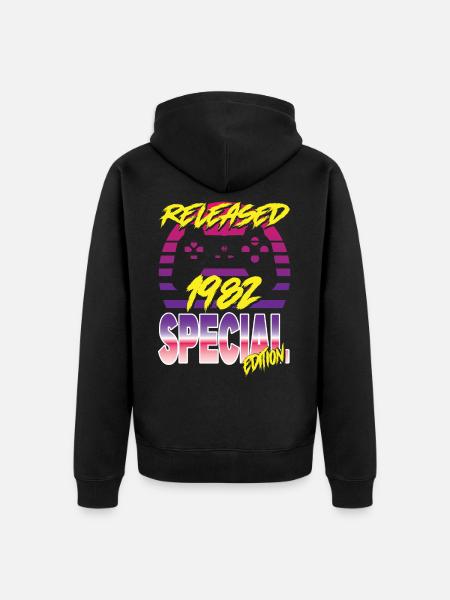 Released 1982 Special Edition - Unisex Premium Bio Zip Hoodie - Schwarz