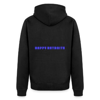 RETRAITE. RETRAITE. RETRAITEE. RETRAITE. BEST - Veste à capuche bio Premium Unisexe - noir - Dos - Nico (187cm)