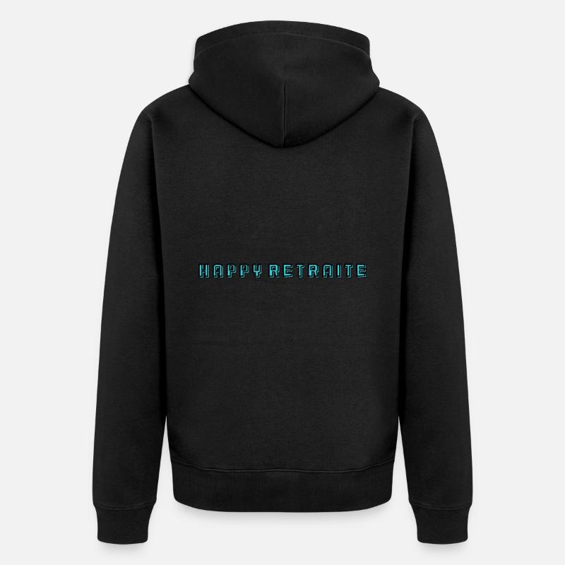 RETRAITE. RETRAITE. RETRAITEE. RETRAITE - Veste à capuche bio Premium Unisexe - noir