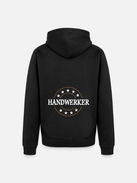 Handwerker Beruf - Unisex Premium Bio Zip Hoodie - Schwarz