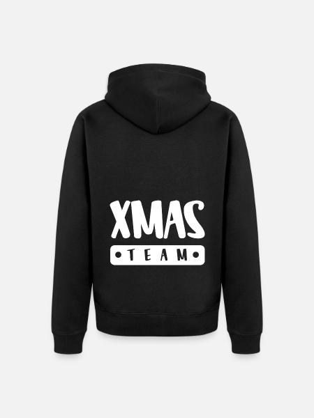 Xmas Team - Unisex Premium Bio Zip Hoodie - Schwarz