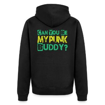 Pouvez-vous être mon copain punk? - Gothique - Gothique - Concer - Veste à capuche bio Premium Unisexe - noir - Dos - Nico (187cm)