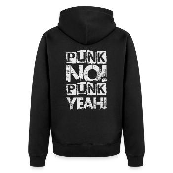 Punk Non! Punk oui ! - Gothique - Concert - Goth - Fu - Veste à capuche bio Premium Unisexe - noir - Dos - Nico (187cm)