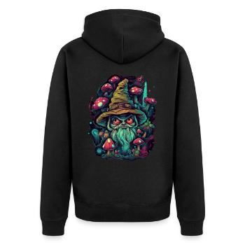 Bouffon Trippy - Veste à capuche bio Premium Unisexe - noir - Dos - Nico (187cm)