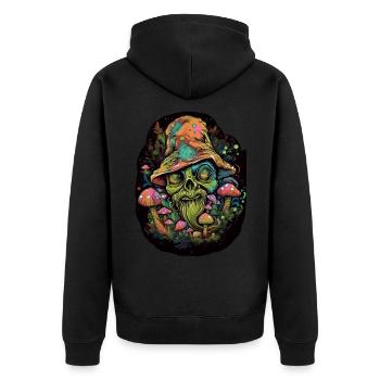 Bouffon Trippy - Veste à capuche bio Premium Unisexe - noir - Dos - Nico (187cm)