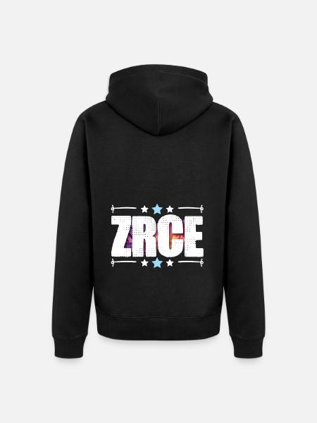 Zrce - Unisex Premium Organic Zip Hoodie - black