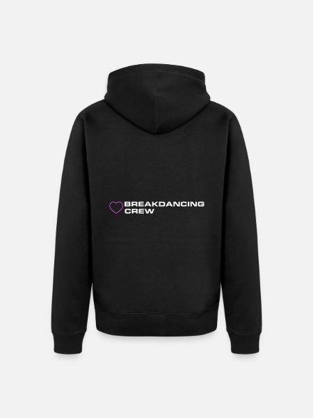 Breakdancing Crew - Unisex Premium Bio Zip Hoodie - Schwarz
