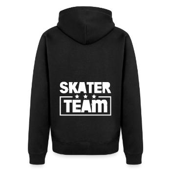 Patineur Équipe Patinage Coloré - Veste à capuche bio Premium Unisexe - noir - Dos - Nico (187cm)