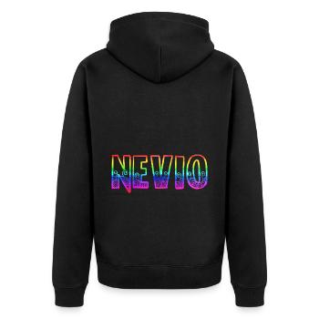 nevio rs arc-en-ciel - Veste à capuche bio Premium Unisexe - noir - Dos - Nico (187cm)