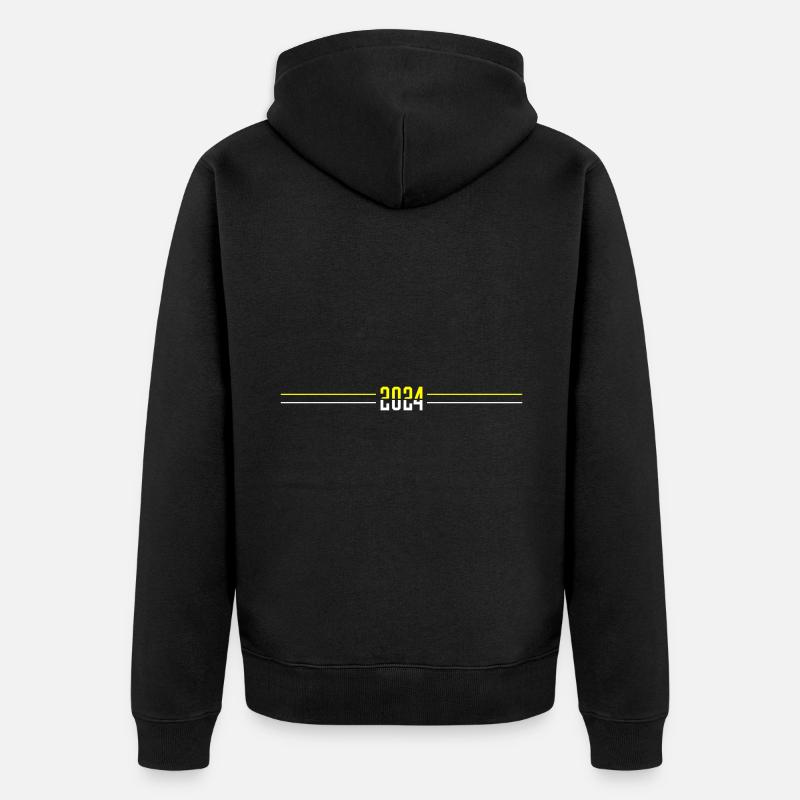Ligne de l’année 2024 - Veste à capuche bio Premium Unisexe - noir