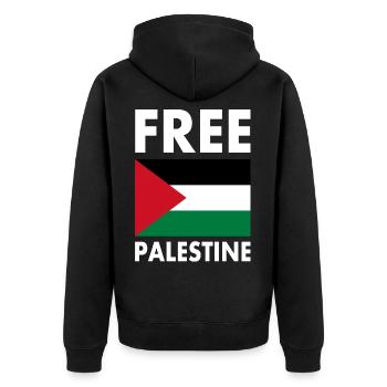 Free palestine - Veste à capuche bio Premium Unisexe - noir - Dos - Nico (187cm)