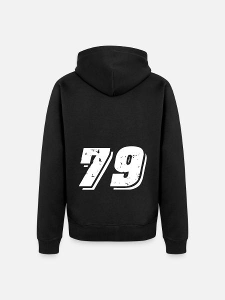 Symbole numérique 79 - Veste à capuche bio Premium Unisexe - noir