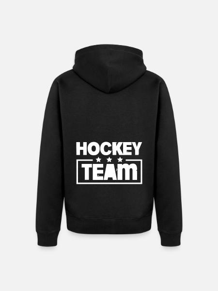 Hockey Team Bunt - Unisex Premium Organic Zip Hoodie - black