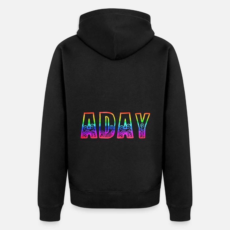 Aday RS Rainbow - Veste à capuche bio Premium Unisexe - noir