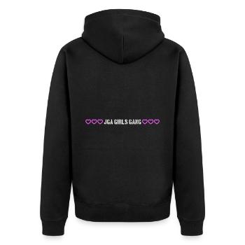 Enterrement de vie de jeune fille - Veste à capuche bio Premium Unisexe - noir - Dos - Nico (187cm)