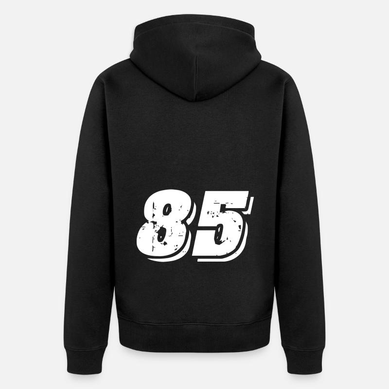 Symbole numérique 85 - Veste à capuche bio Premium Unisexe - noir