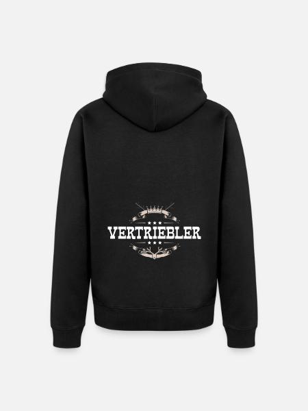 Vertriebler Beruf - Unisex Premium Bio Zip Hoodie - Schwarz