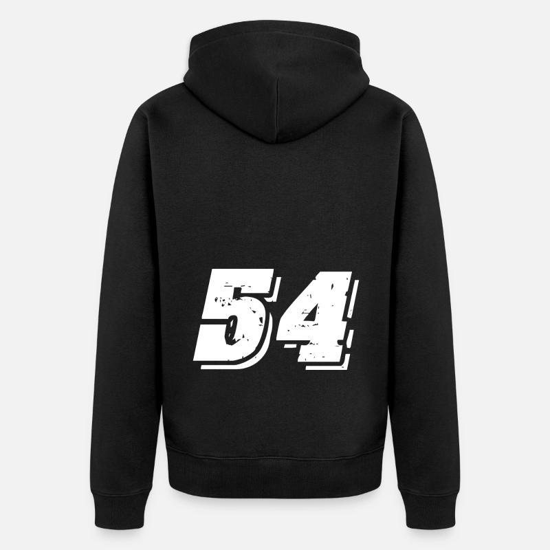 Symbole numérique 54 - Veste à capuche bio Premium Unisexe - noir