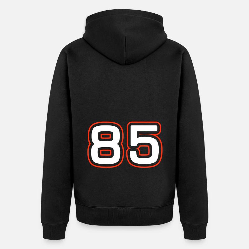 Symbole numérique 85 - Veste à capuche bio Premium Unisexe - noir