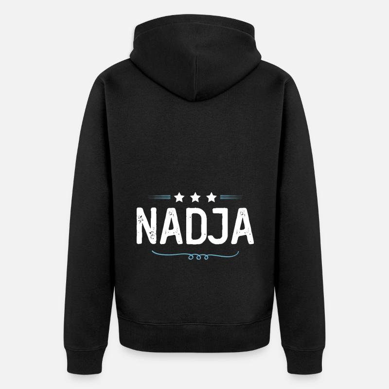 Nadja - Veste à capuche bio Premium Unisexe - noir