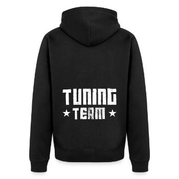 Équipe de tuning - Veste à capuche bio Premium Unisexe - noir - Dos - Nico (187cm)