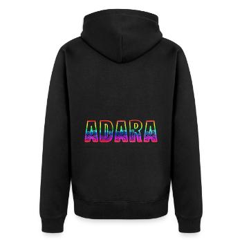 adara rs arc-en-ciel - Veste à capuche bio Premium Unisexe - noir - Dos - Nico (187cm)