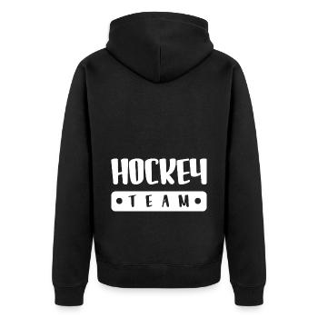 Équipe de hockey - Veste à capuche bio Premium Unisexe - noir - Dos - Nico (187cm)