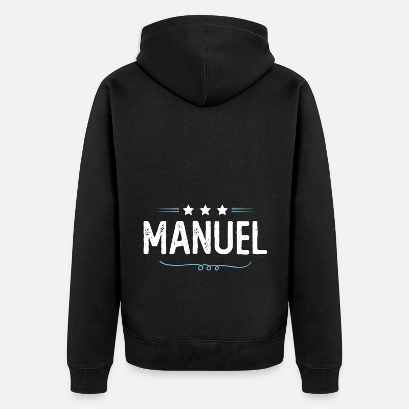 Manuel - Veste à capuche bio Premium Unisexe - noir