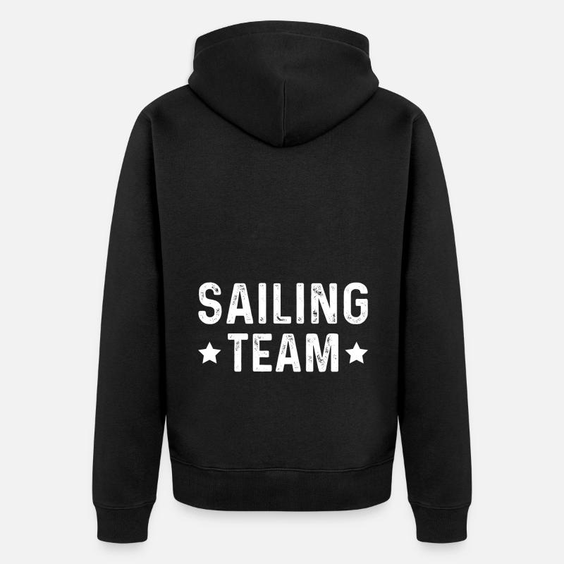 Équipe de voile - Veste à capuche bio Premium Unisexe - noir