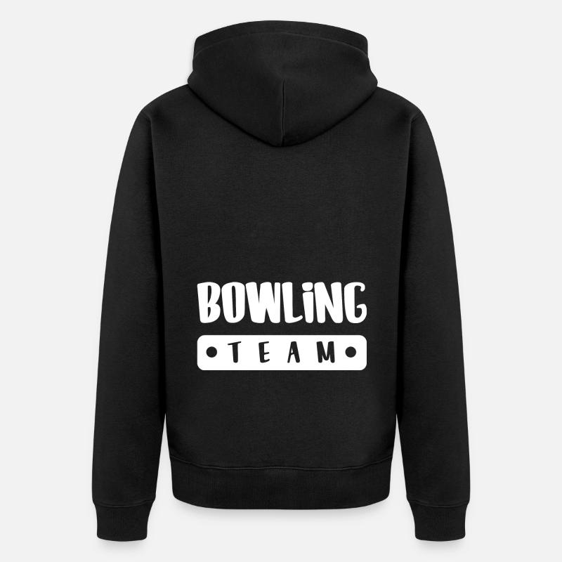 Équipe de bowling - Veste à capuche bio Premium Unisexe - noir