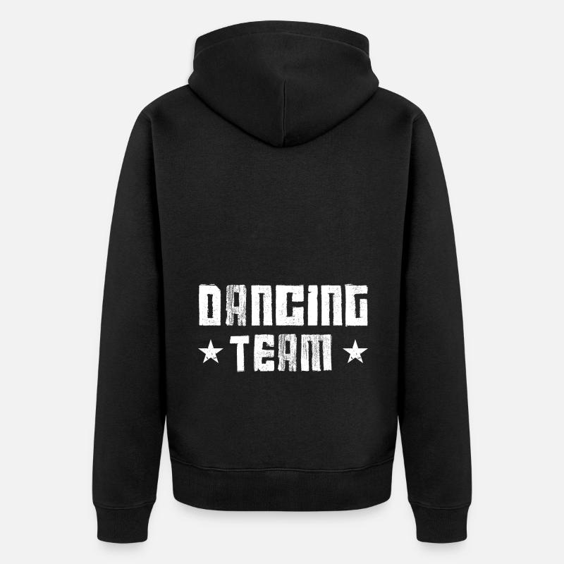 Équipe de danse - Veste à capuche bio Premium Unisexe - noir