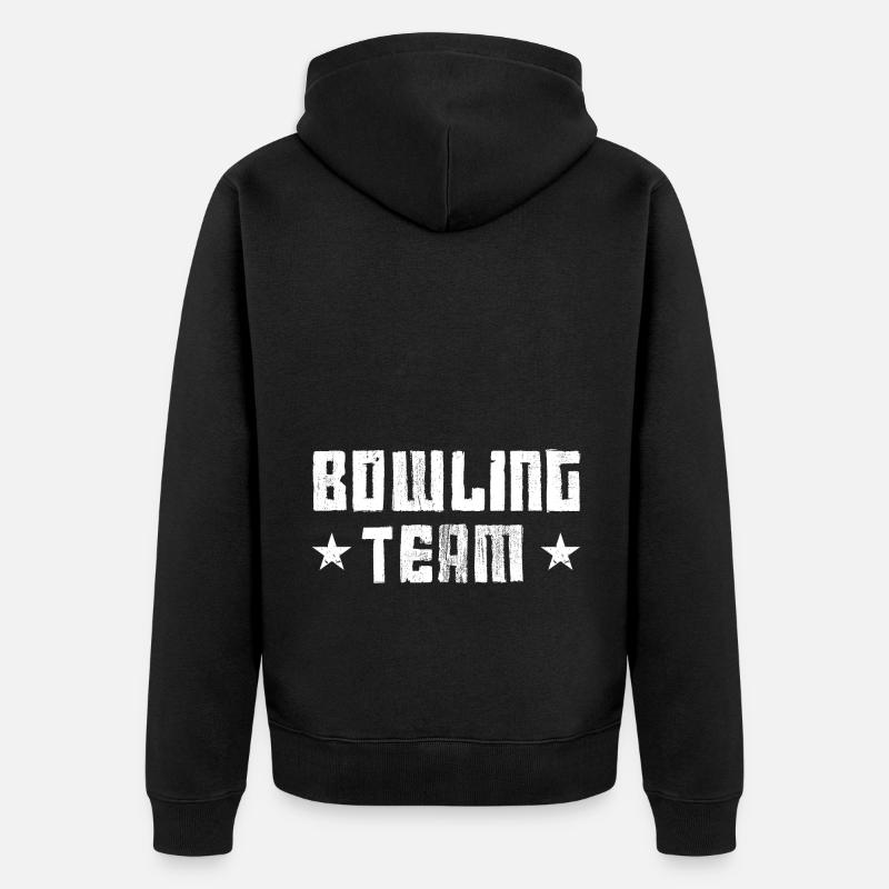 Équipe de bowling - Veste à capuche bio Premium Unisexe - noir