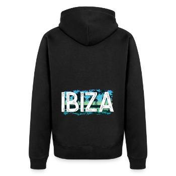 Ibiza - Veste à capuche bio Premium Unisexe - noir - Dos - Nico (187cm)