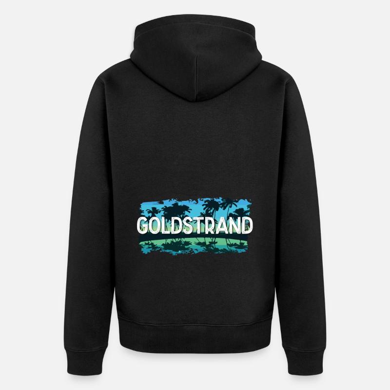 Sables dorés - Veste à capuche bio Premium Unisexe - noir