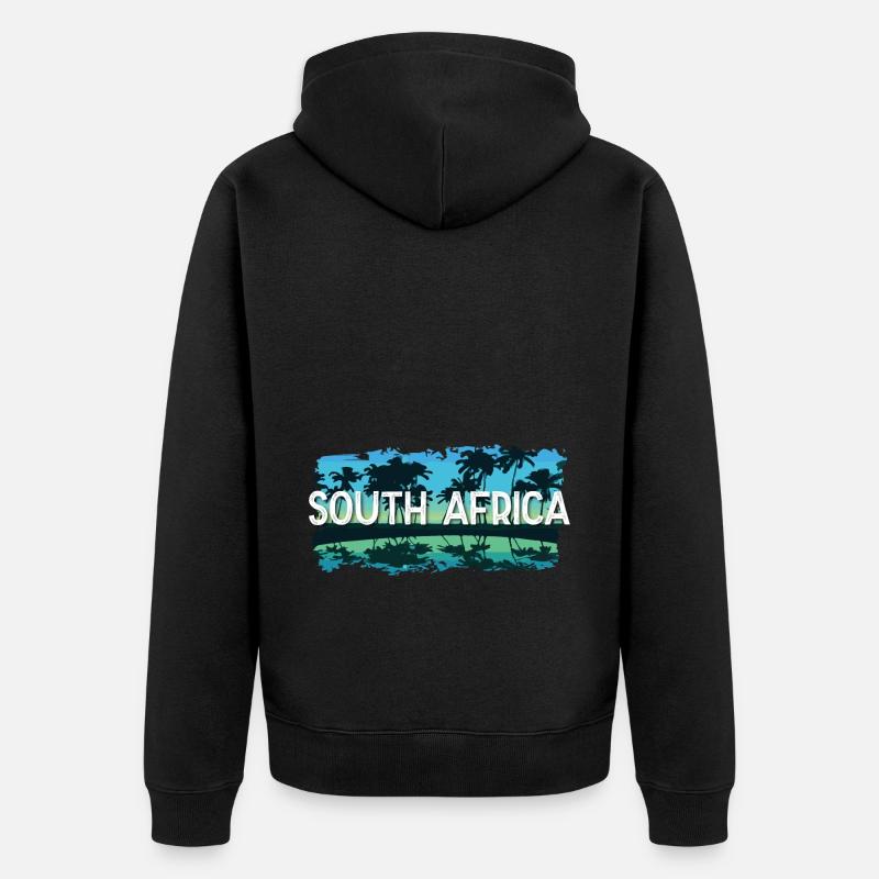 Afrique du Sud - Veste à capuche bio Premium Unisexe - noir