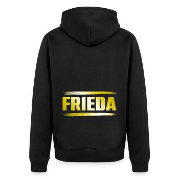 Frieda - Veste à capuche bio Premium Unisexe - noir - Dos - Nico (187cm)