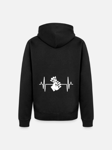 Spieß grill pulse - Unisex Premium Organic Zip Hoodie - black