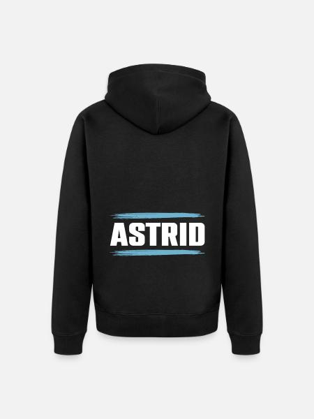 Astrid - Unisex Premium Bio Zip Hoodie - Schwarz