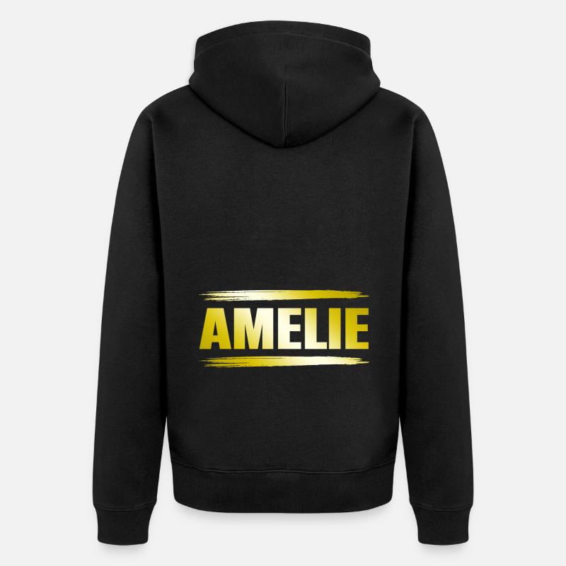 Amélie - Veste à capuche bio Premium Unisexe - noir