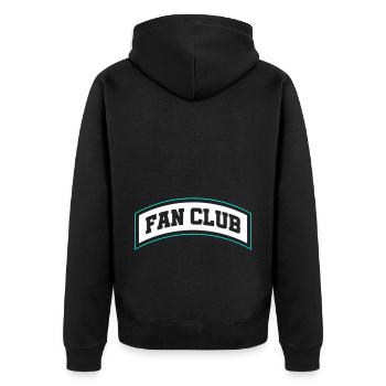 Membre du Fan Club - Veste à capuche bio Premium Unisexe - noir - Dos - Nico (187cm)