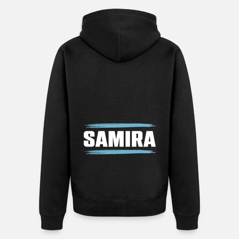 Samira - Veste à capuche bio Premium Unisexe - noir